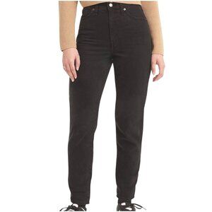 Levis Womens High-Waisted Mom Jeans Black Cotton Blend Size 29 X 30